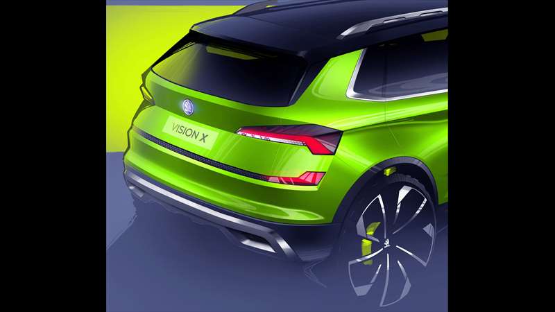 Podle našich informací se na základních rysech zádi u sériového auta moc měnit nebude | Škoda Vision X